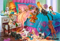 Castorland Naughty Puppies - puzzle image