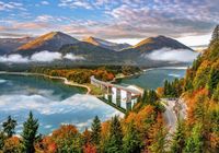 Castorland Sunrise over Sylvenstein lake - obrázek puzzlí