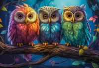 Castorland Three Little Owls - obrázek puzzlí