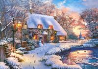 Castorland Winter Cottage - obrázek puzzlí