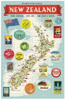 Cavallini & Co. New Zealand Map - puzzle image