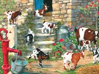 Ceaco Baby Goats! - puzzle image