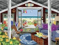 Ceaco Beach Cottage - puzzle image
