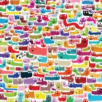 Ceaco Colorful Cats - puzzle image