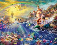 Ceaco Disney Collection Thomas Kinkade 4-in-1: The Little Mermaid - obrázek puzzlí