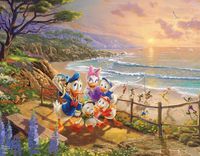 Ceaco Disney Collection Thomas Kinkade 4-in-1: Donald Duck - puzzle image