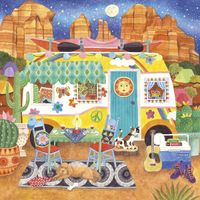 Ceaco Happy Camper - Canyon Camper - puzzle image