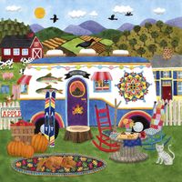 Ceaco Happy Camper - Green Mountain Camper - puzzle image