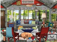 Ceaco Lake Cabin - puzzle image