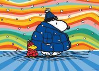 Ceaco Peanuts Snoopy Puffer Coat - obrázek puzzlí
