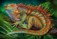 Cherry Pazzi Incredible Iguana - puzzle image