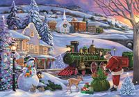 Clementoni Classic Christmas Collection: Christmas Train - obrázek puzzlí