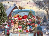 Cobble Hill Country Truck in Winter - puzzle image