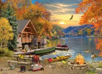 Cobble Hill Lakeside Retreat - obrázek puzzlí