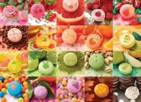 Cobble Hill Nom Nom Macarons - puzzle image