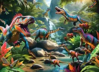 Cobble Hill Prehistoric Beasts - puzzle image