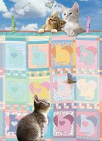 Cobble Hill Quilted Kittens - obrázek puzzlí