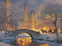 Cobble Hill Winter in The Park - puzzle image