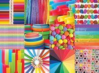 Colorcraft Puzzles Colorful Collage - puzzle image