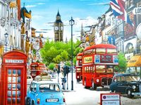 Corner Piece London Street - puzzle image