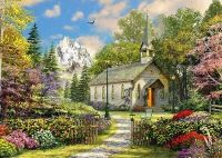 Corner Piece Mountain View Chapel - puzzle image