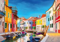 Corner Piece Picturesque Italy - Burano - obrázek puzzlí