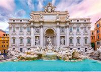 Corner Piece Picturesque Italy - The Trevi Fountain - obrázek puzzlí