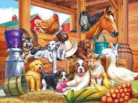 Cra-Z-Art Barnyard Puppy Pals - puzzle image
