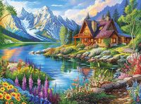 Cross & Glory Lakeside Serenity - puzzle image
