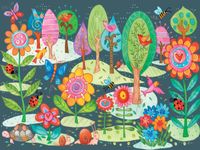 Crown Point Graphics Colorful Garden - obrázek puzzlí