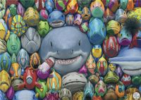 Dino Barevné rybičky - obrázek puzzlí