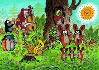 Dino Krtečkova oslava - puzzle image