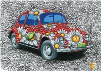 Dino VW Beetle - puzzle image