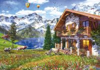 Educa Chalet in The Alps - puzzle image