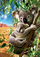 Educa Koala and Cub - puzzle image