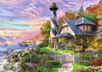 Educa Lighthouse at Rock Bay - puzzle image