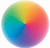 Educa Round Puzzle Rainbow - puzzle image