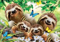Educa Sloth Family Selfie - puzzle image