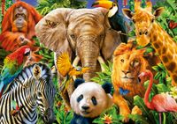 Educa Wild Animal Collage - puzzle image