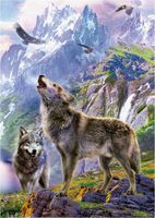 Educa Wolves in The Rocks - puzzle image