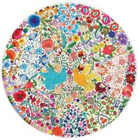 EeBoo Blue Bird Yellow Bird - puzzle image