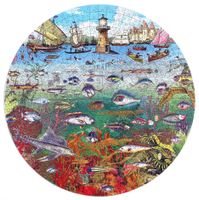 EeBoo Fish And Boat - puzzle image