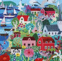 EeBoo Swedish Fishing Village - obrázek puzzlí