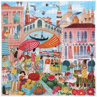EeBoo Venice open market - puzzle image