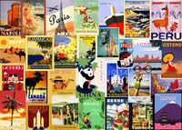 Enphiblue Vintage Travel Poster - puzzle image