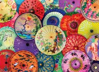 Eurographics Asian Oil-Paper Umbrellas - obrázek puzzlí