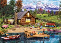 Eurographics Grand Teton Cabin - Puzzlebild