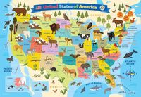 Eurographics Map of the United States of America - puzzle image