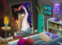 Exploding Kittens Cat in the Mirror - puzzle image