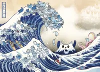 Exploding Kittens The Great Wave of Cat-a-gawa - obrázek puzzlí